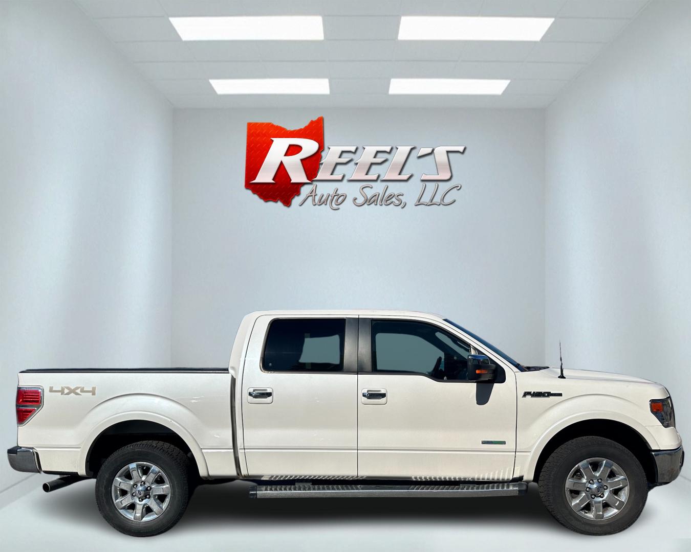 2014 White /Black Ford F-150 Lariat 502A (1FTFW1ET7EF) with an 3.5L. V6 engine, 6-Speed Automatic transmission, located at 547 E. Main St., Orwell, OH, 44076, (440) 437-5893, 41.535435, -80.847855 - This 2014 Ford F-150 Lariat Crew Cab boasts a 3.5L Twin Turbo EcoBoost V6 engine producing 365 horsepower and 420 lb-ft of torque, paired with a 6-speed automatic transmission and 3.31 gearing. It offers impressive features such as a leather interior, heated and cooled front seats, dual-zone automat - Photo#4